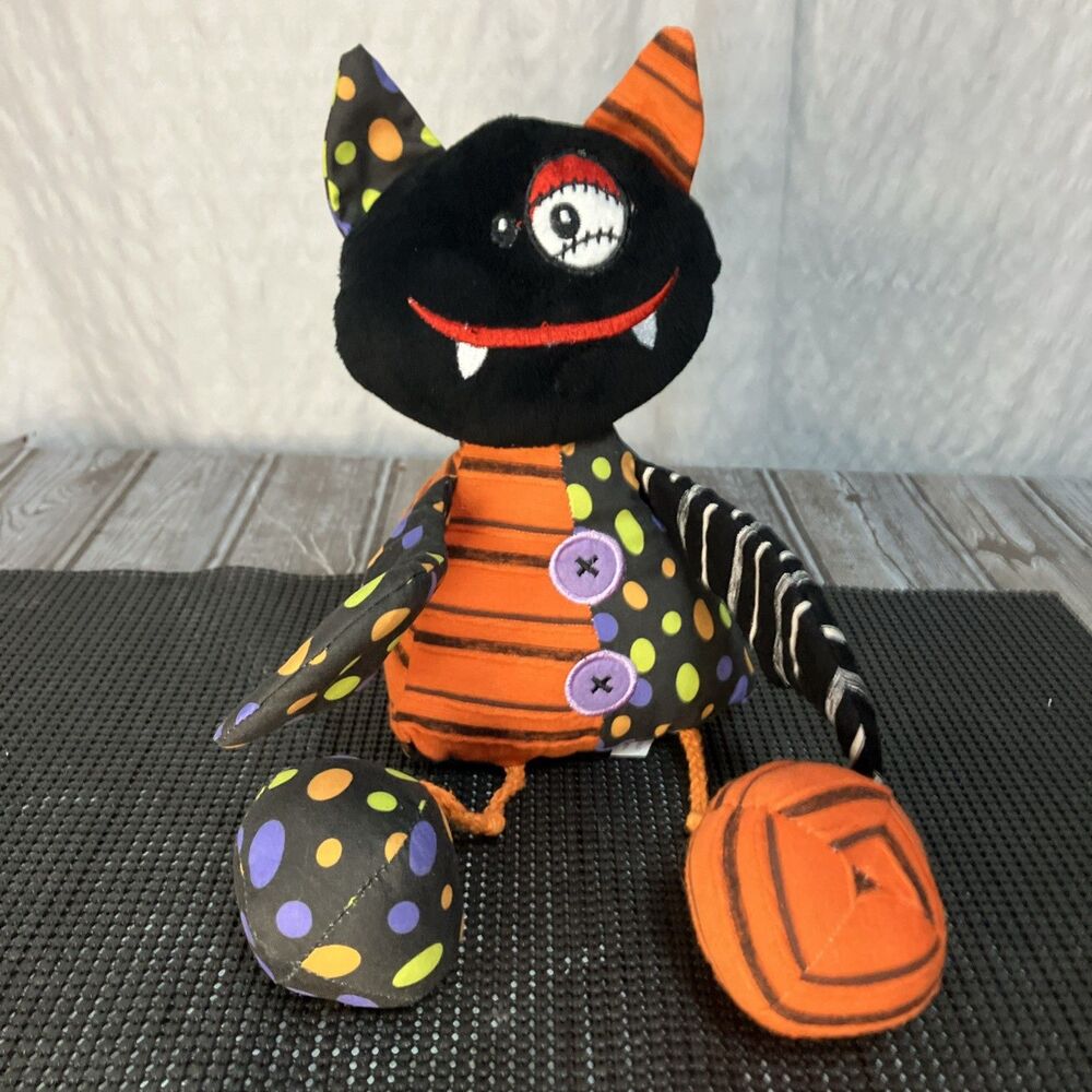 GANZ Stringeez Vampire Bat Plush Stuffed Animal Halloween Shelf Sitter 14”